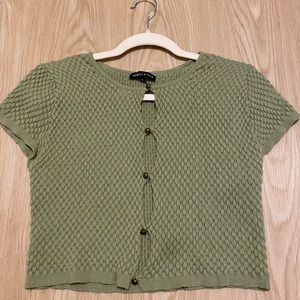 Kendall & Kyle Green Mini Cardigan